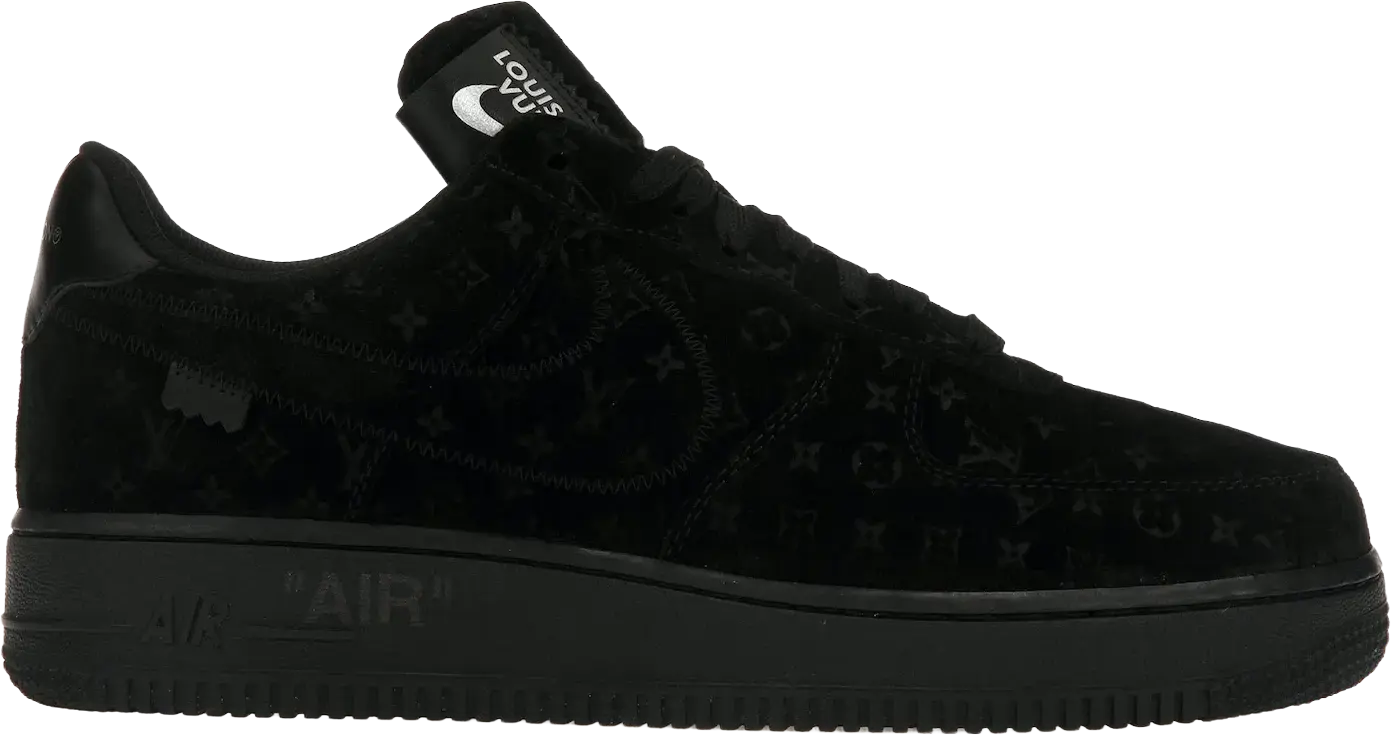 Louis Vuitton Nike Air Force 1 Low By Virgil Abloh Black (US 8)